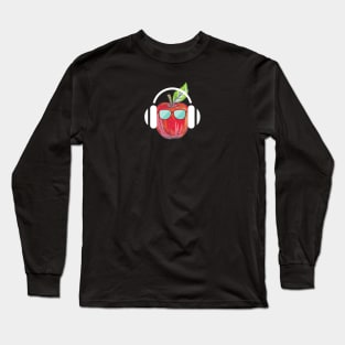 Cider Zone - White Headphones Long Sleeve T-Shirt